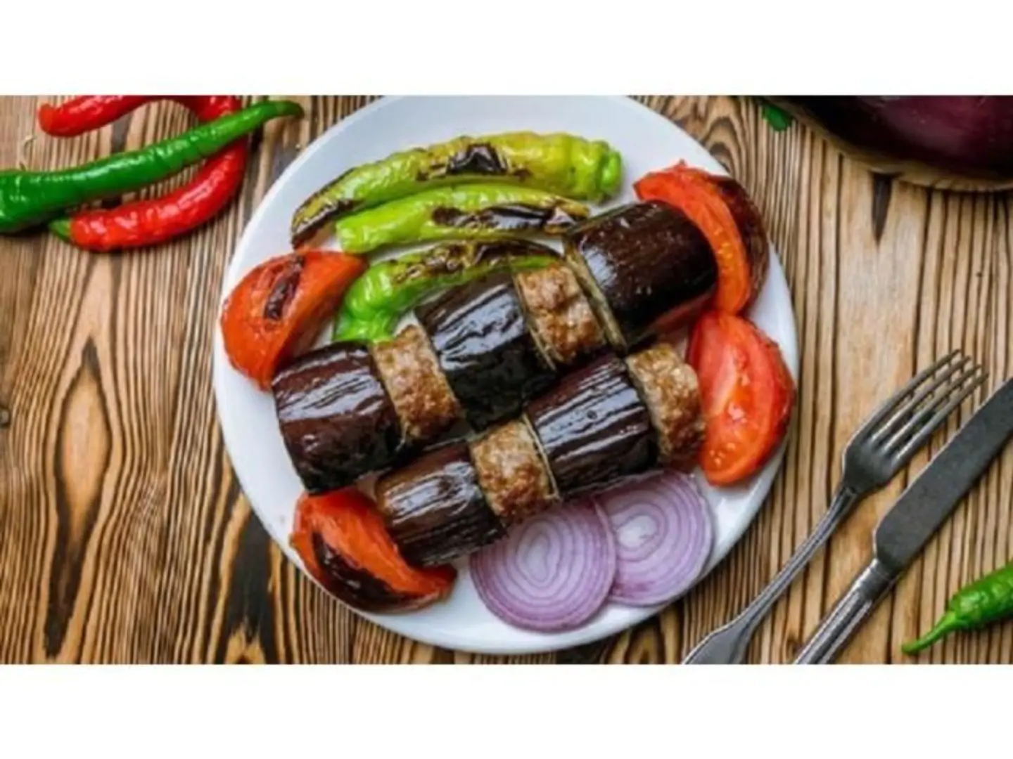 كباب الباذنجان بالدجاج