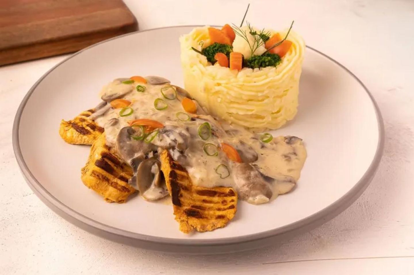 Grilled Chicken Fillet With Mushroom Sauce