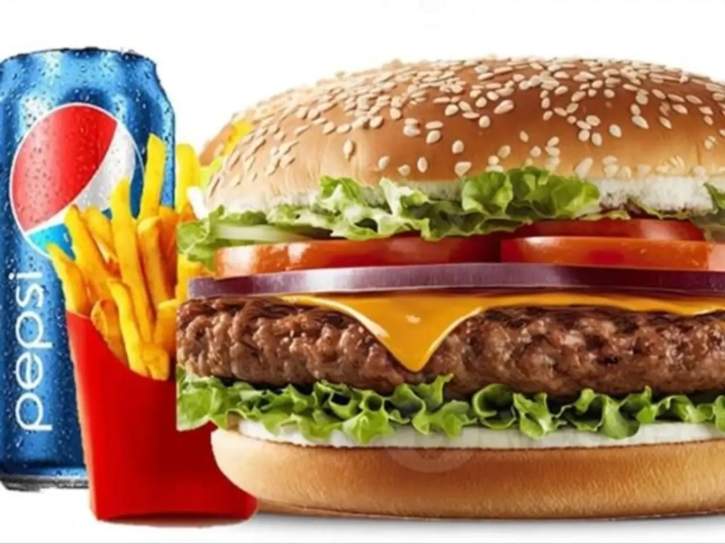 وجبة دبل برجر لحم