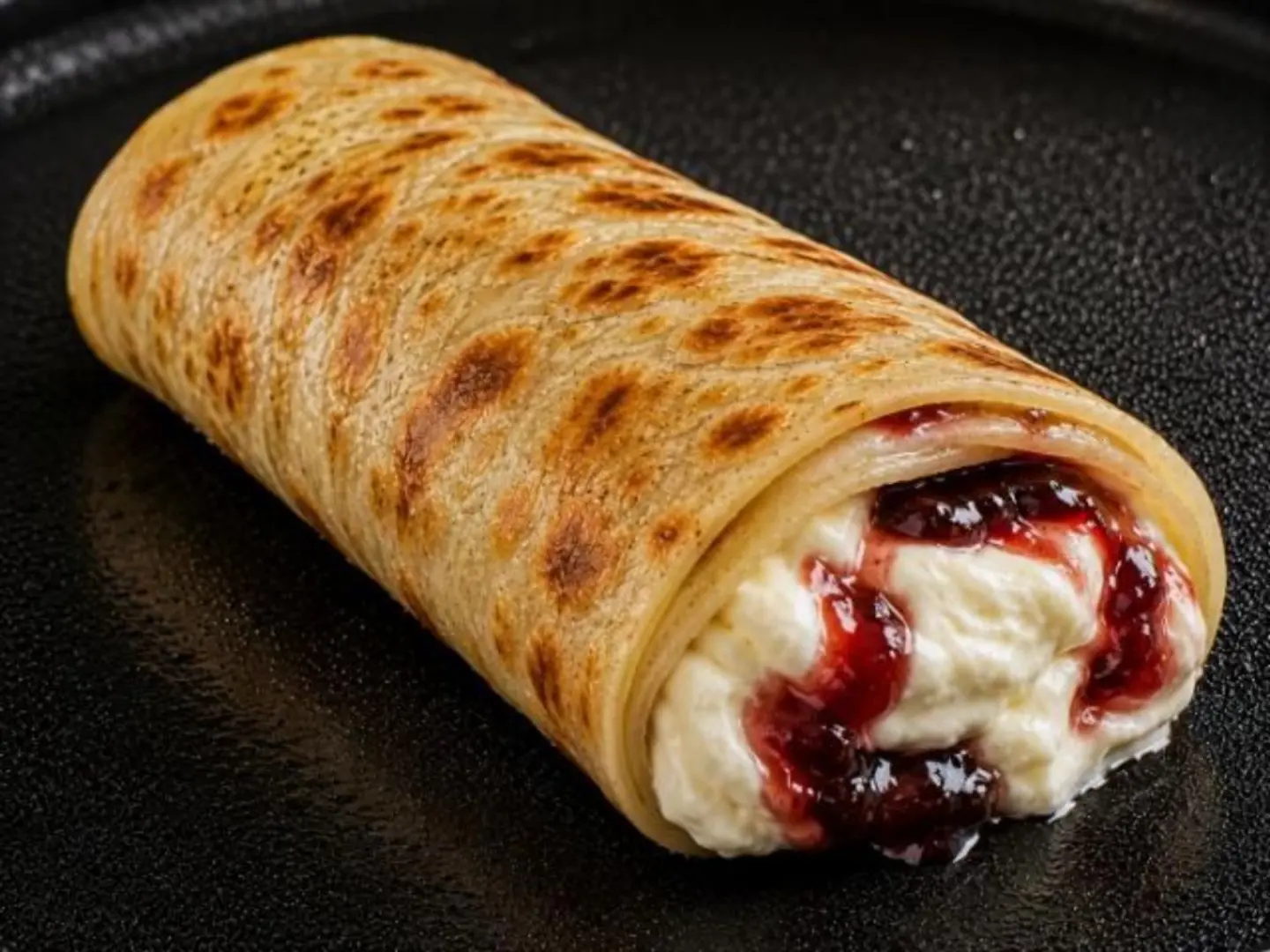 Cream And Jam Paratha