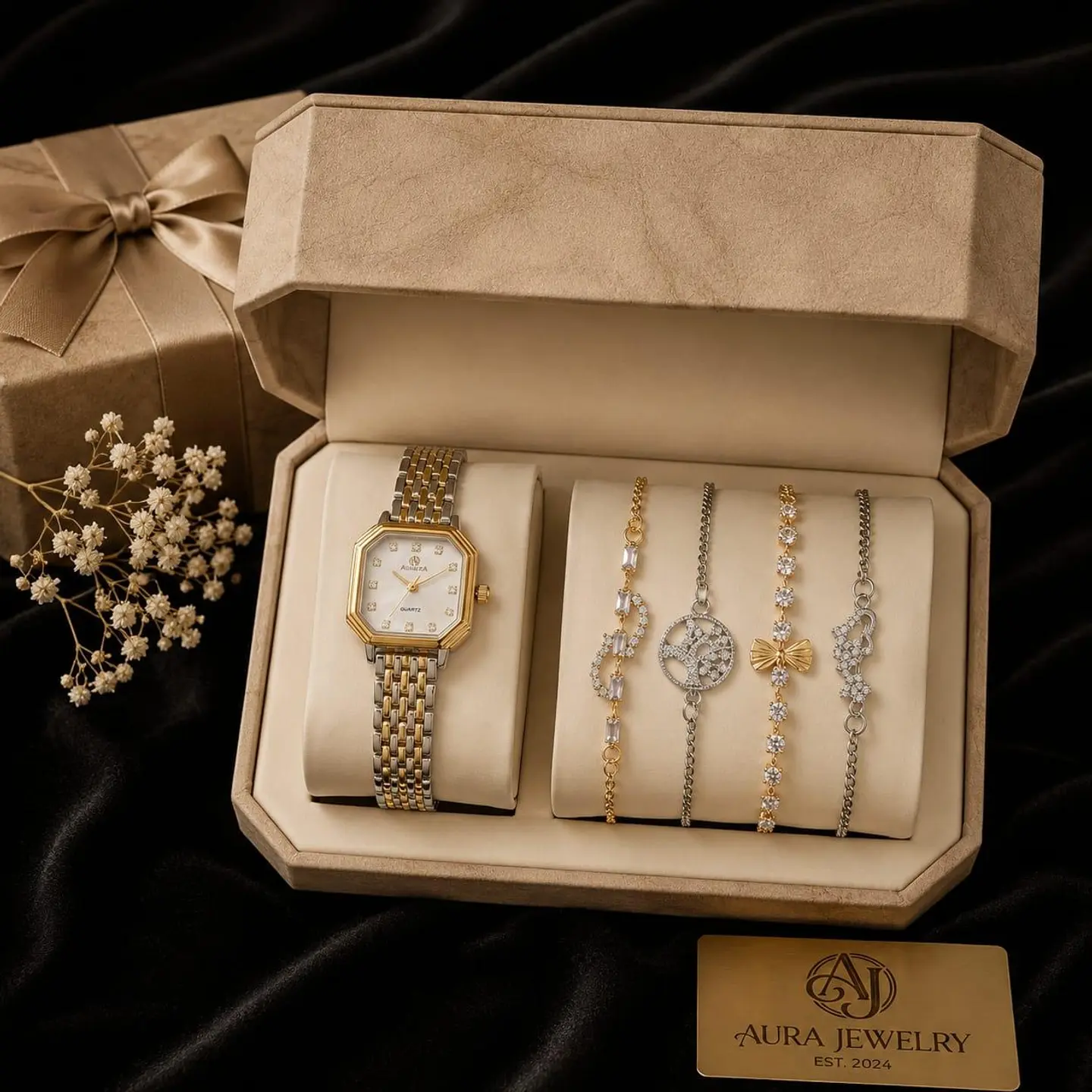 Women's Watch With A Bouquet Of Roses 20