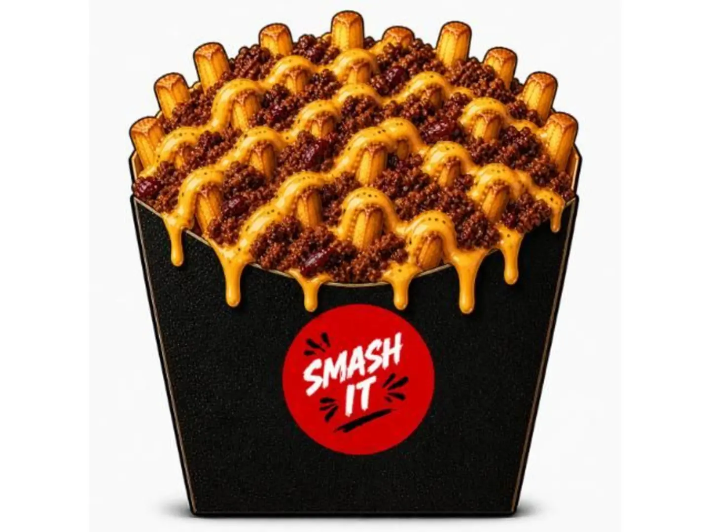 Loaded Chili Cheese Smash Fries