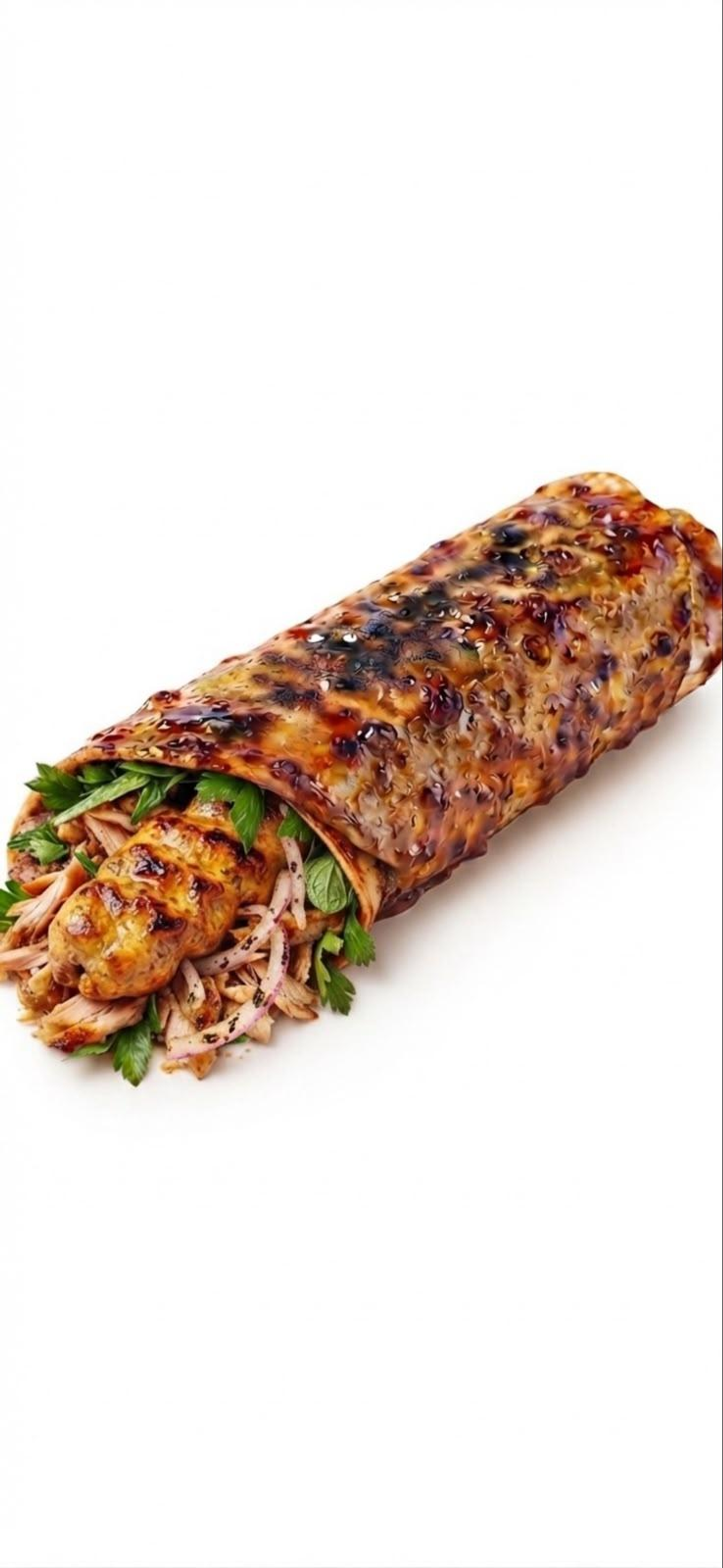 Large Chicken Kebab Sandwich With Sauce