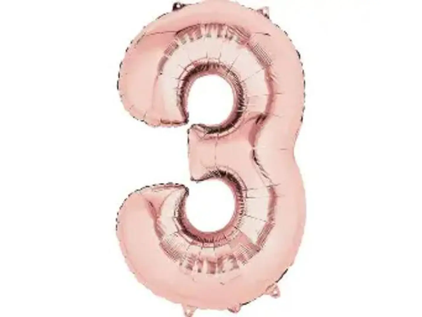 Rose Gold Numbers Balloons 3