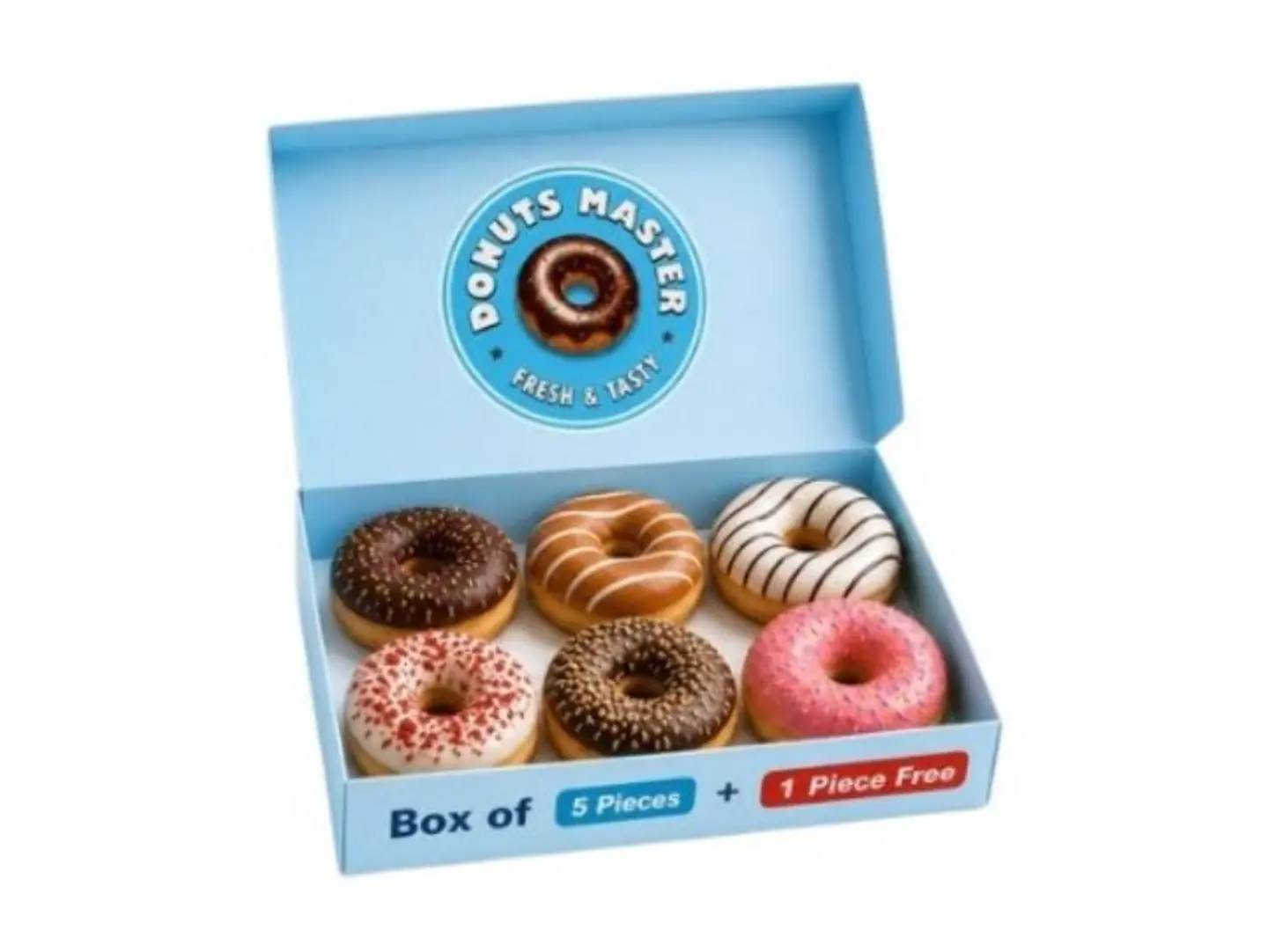 Exclusive Donut Combo Box With 1 Free Piece.