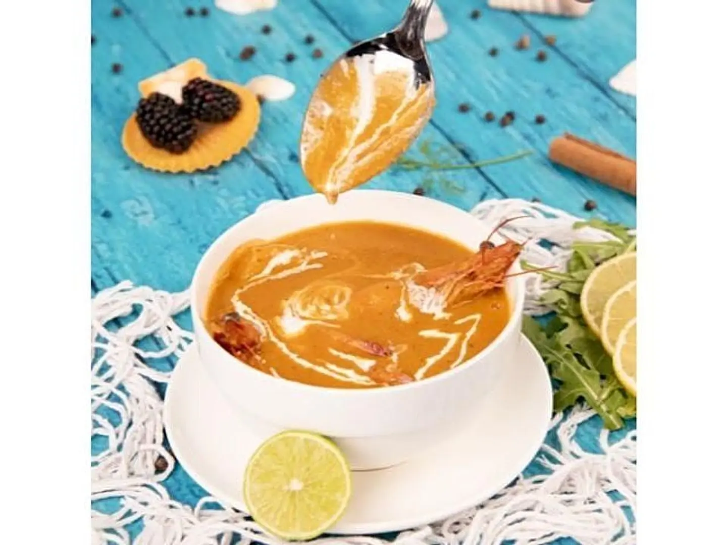 شوربة جمبرى حمراء