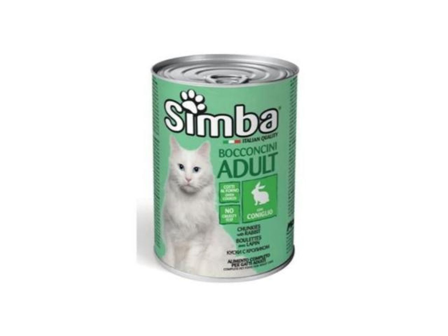 Simba Cat Wet Food For Cats, Rabbit Meat, 415g