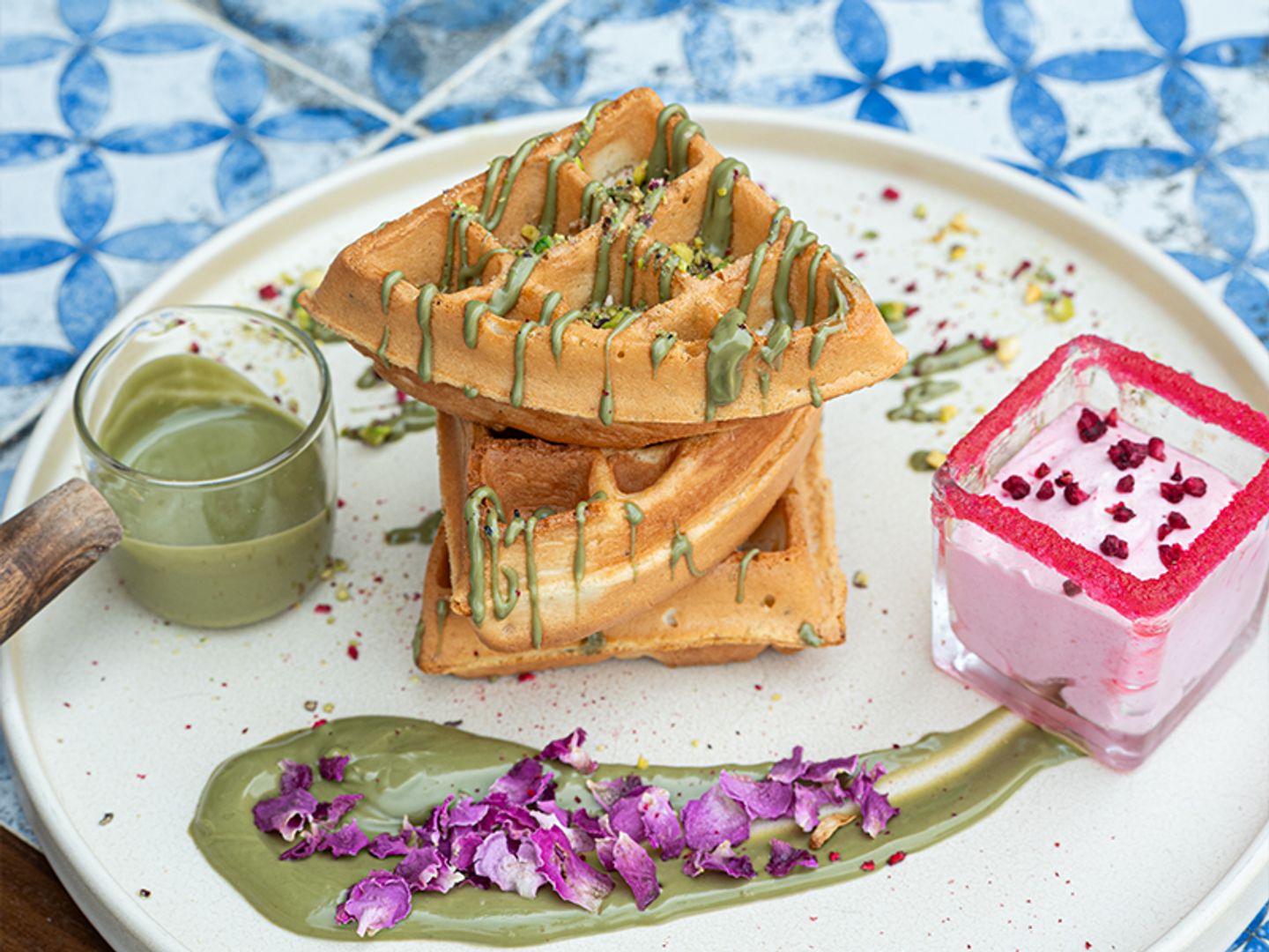 Whispering Pistachio Waffle