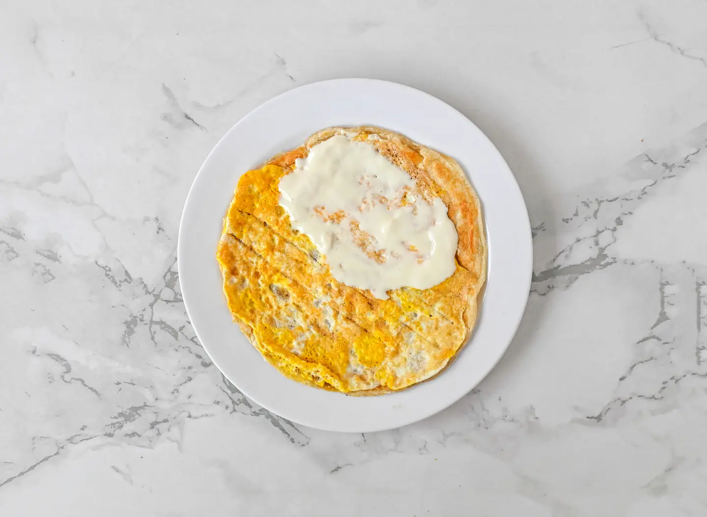 بيض مقلي بالجبن