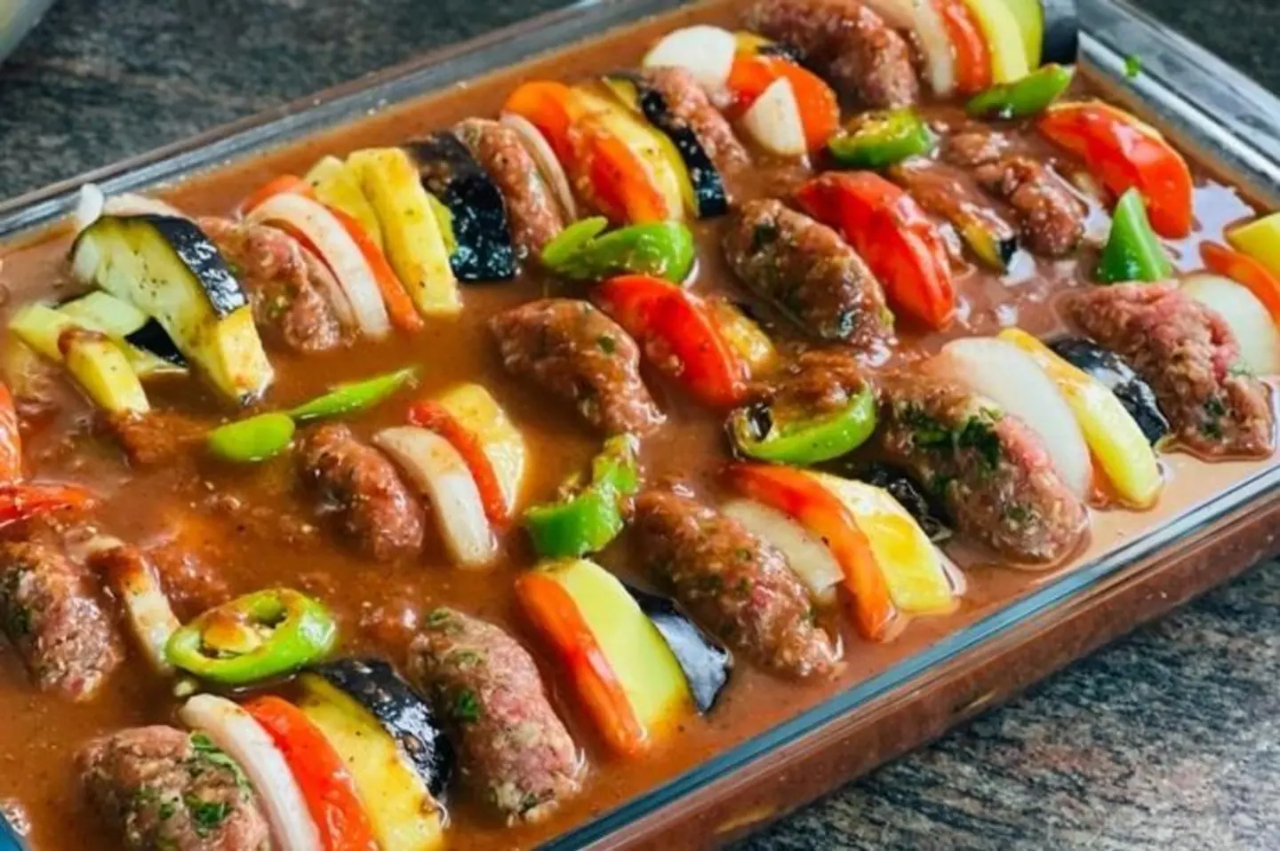 صحن كفتة خضار