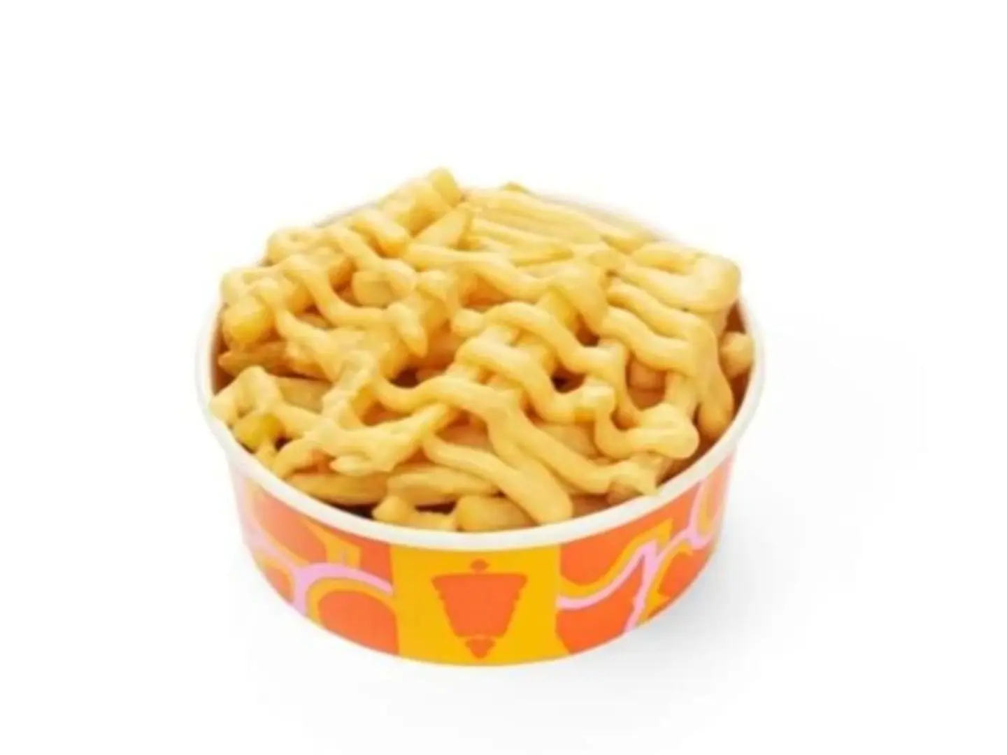 Fries Cup With Cheese Sauce.