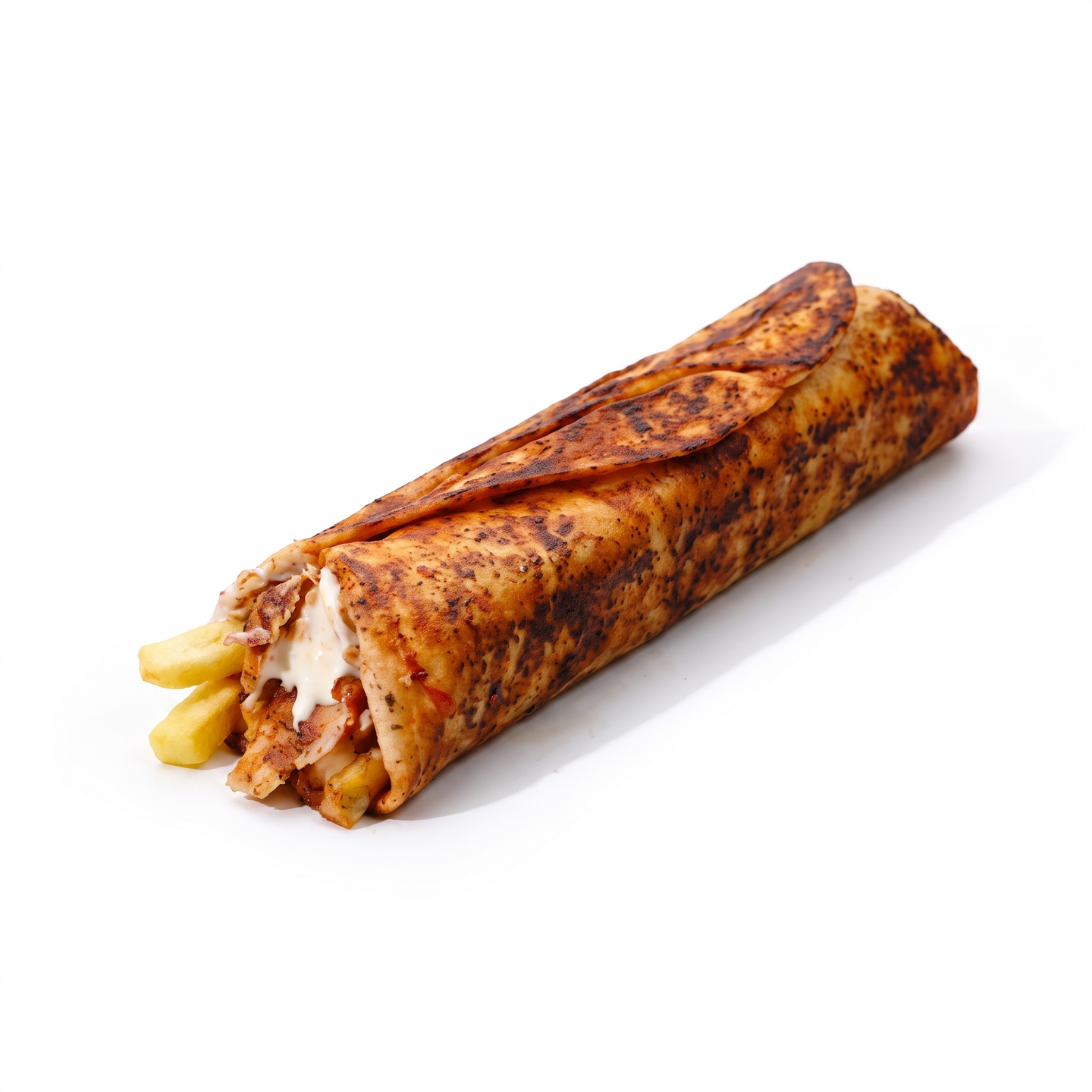 شاورما دجاج صغير خبز احمر