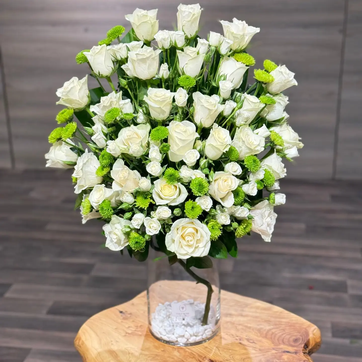 White Purity Vase With A Flower