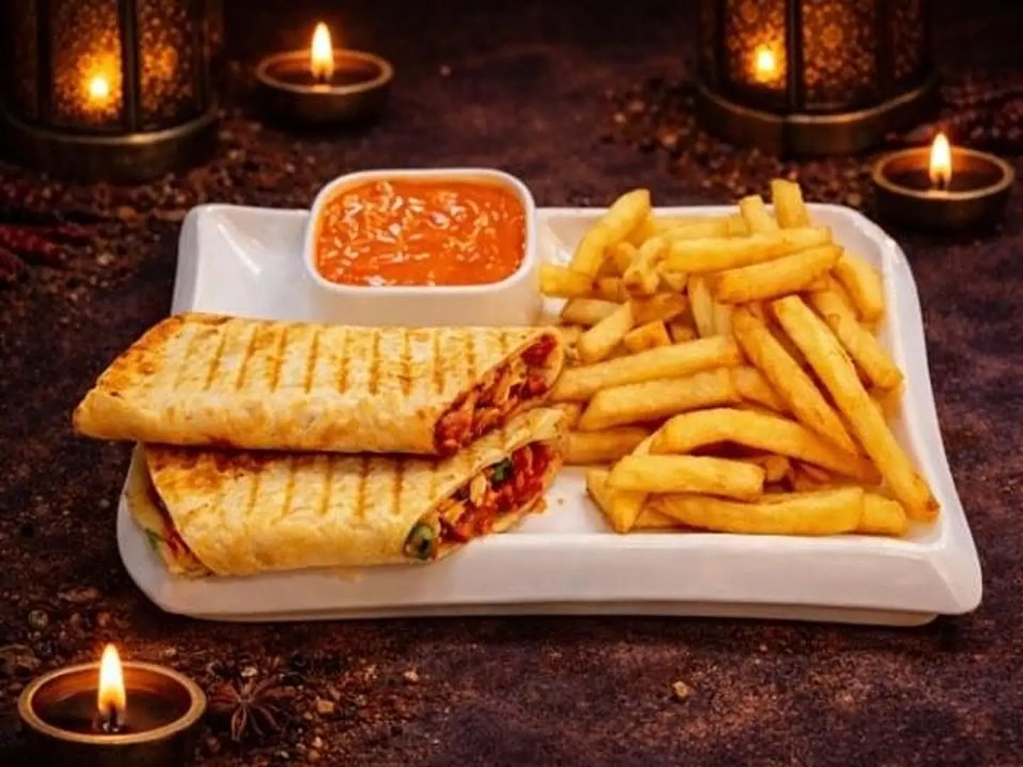 Indian Tikka Shawarma