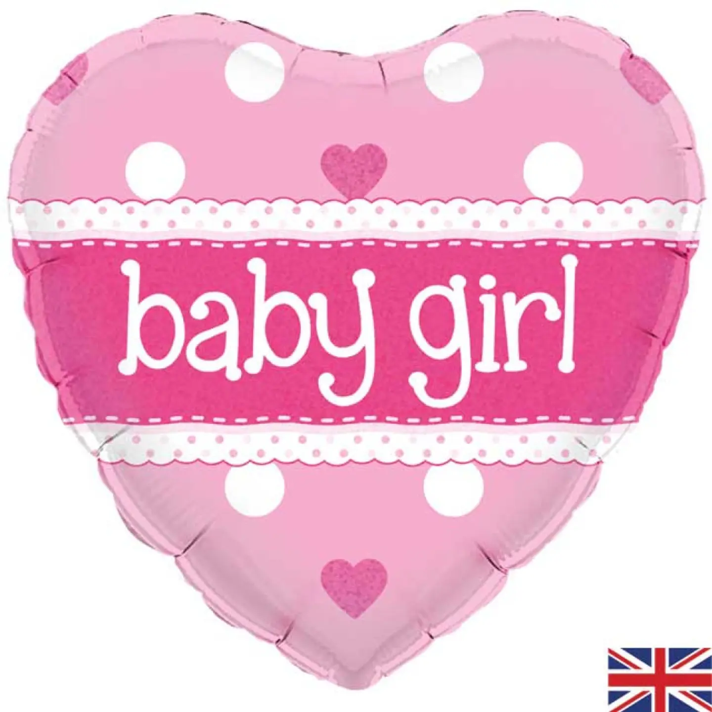 Baby Girl Heart Balloon