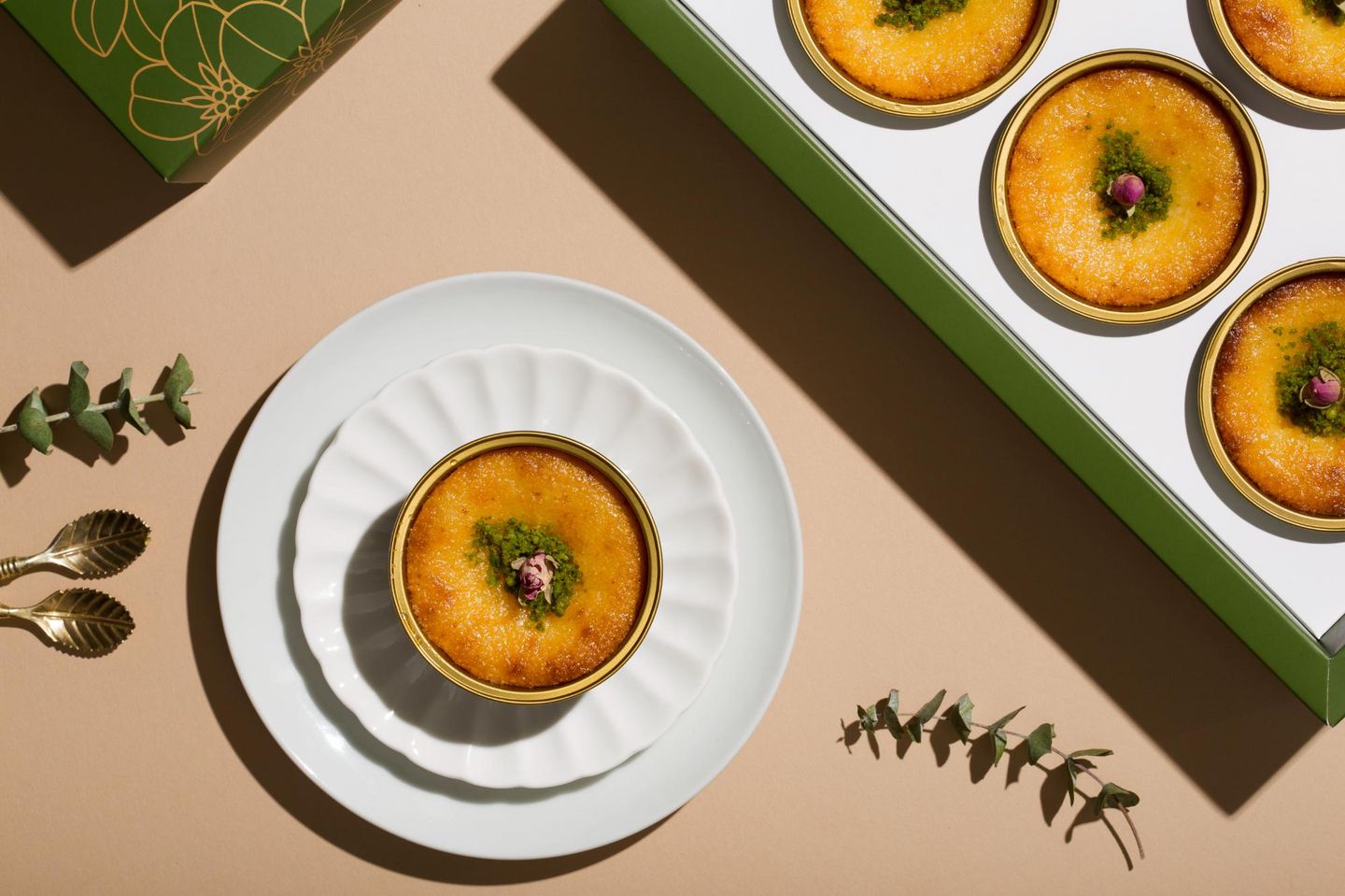 Basbousa With Cream, 9 Pieces