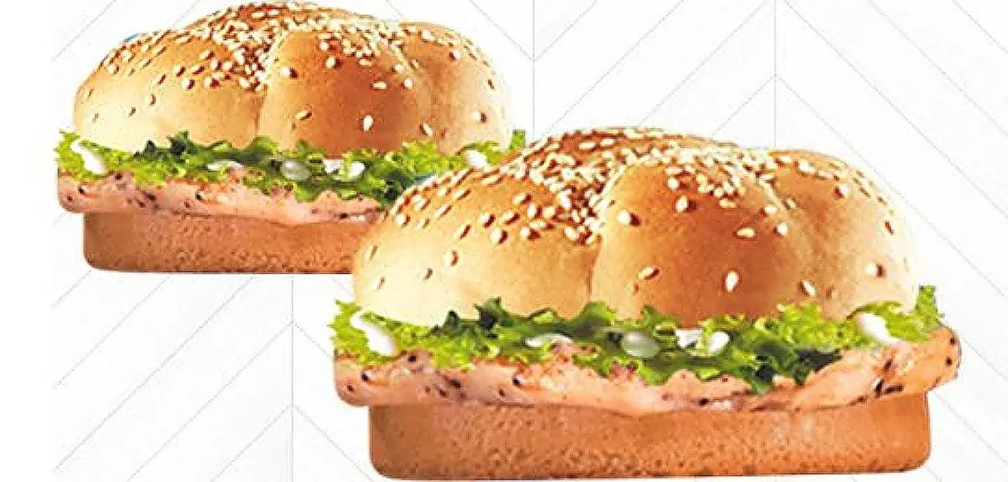 2 ساندوتش برجر دجاج مشوي