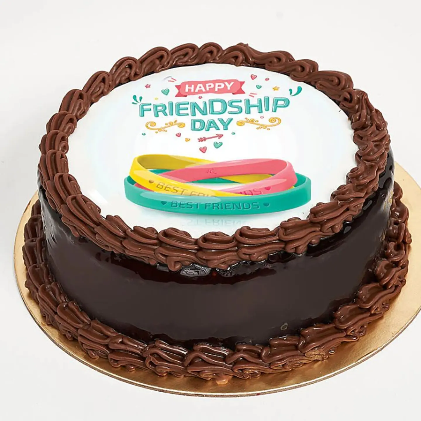 Friendship Day Chocolate Cake   500 Grams