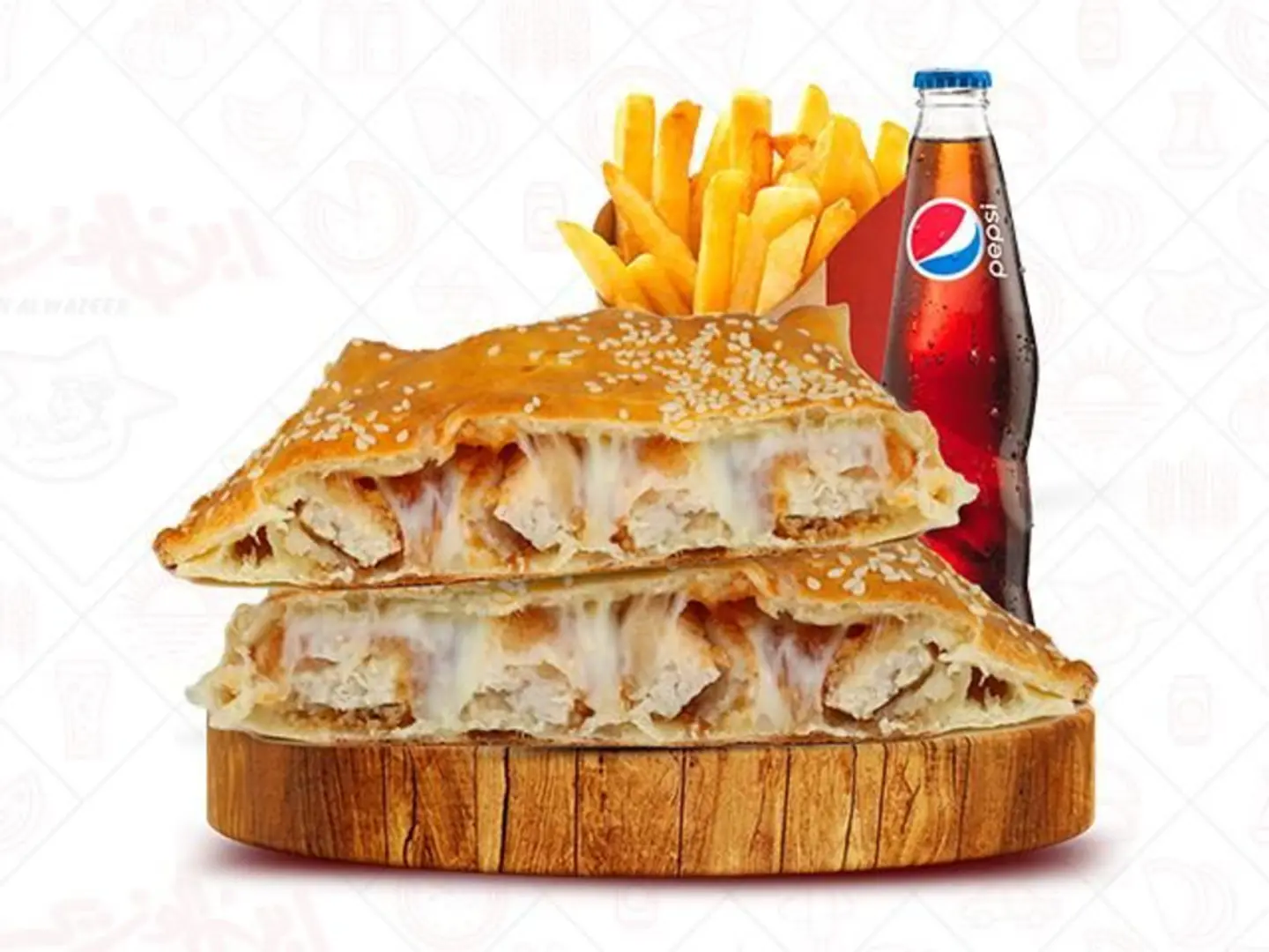 وجبة تشيكن فيلية قطعتين