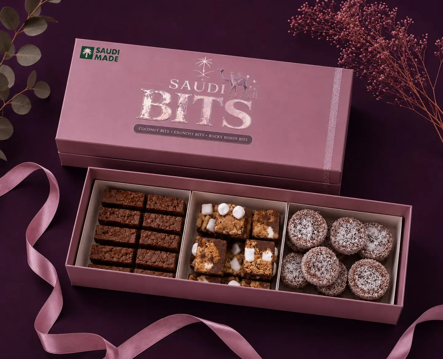 Saudi Bites Premium Trio Box 34 Pieces