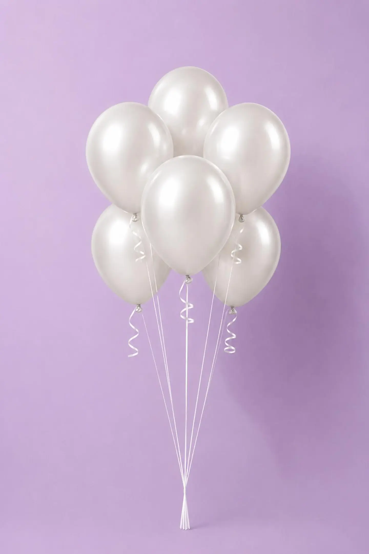 Silver Helium Balloon Bouquet