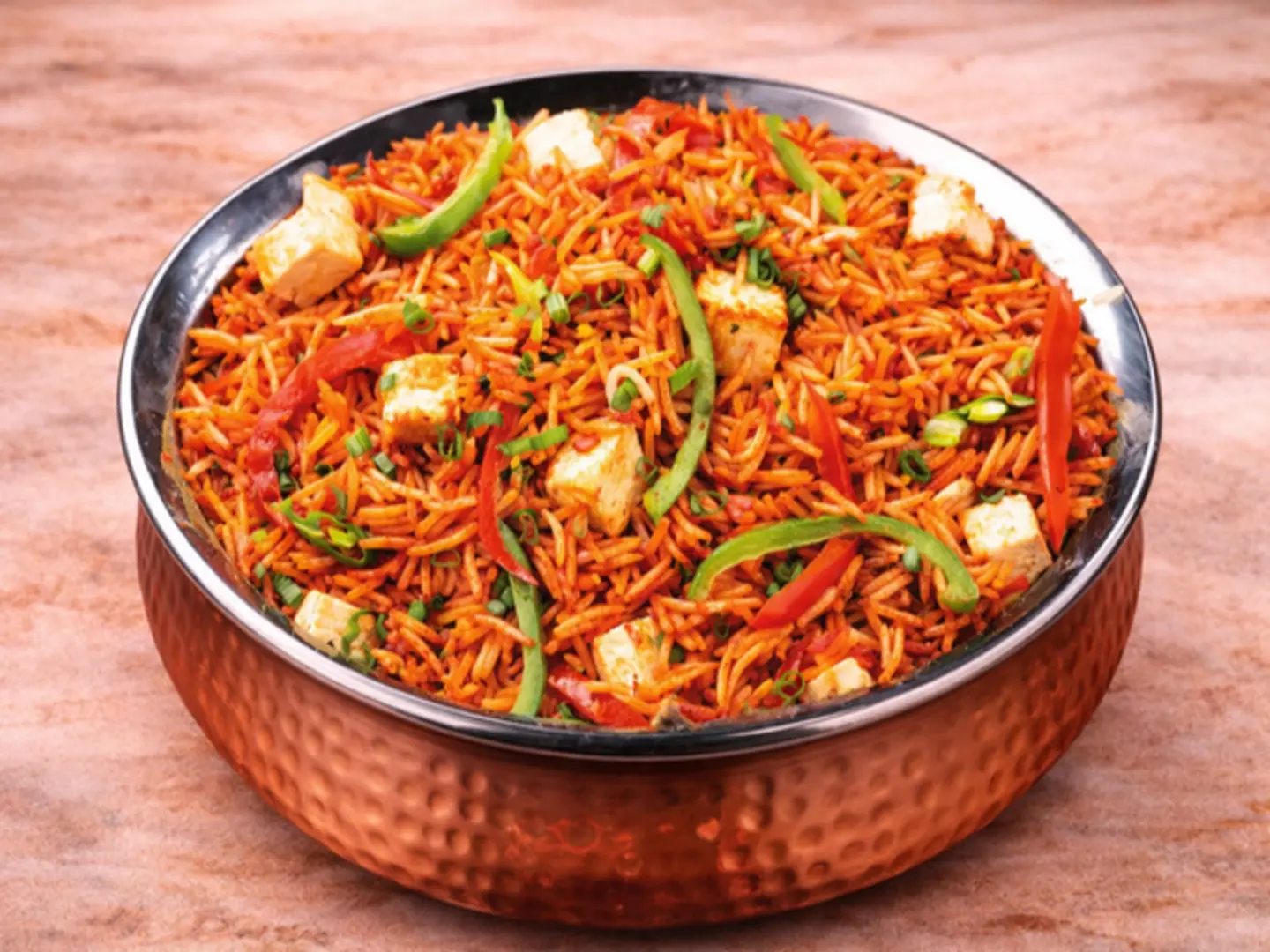 Schezwan Chicken Fried Rice Spicy