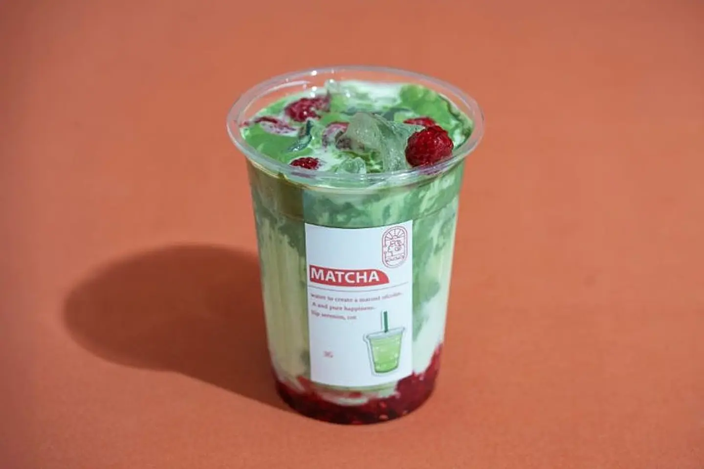 Iced Matcha With Added Berries