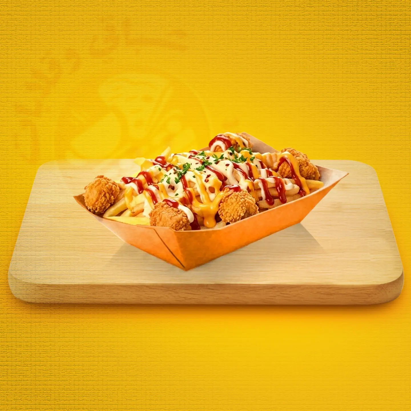 Fries With Chicken Pieces