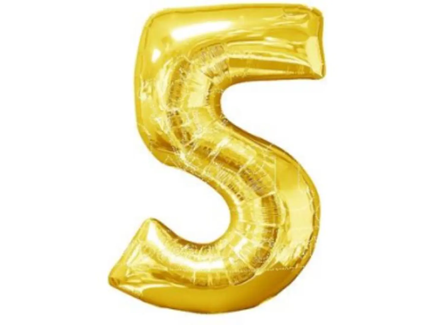 بالون هيليوم ذهبي رقم 5