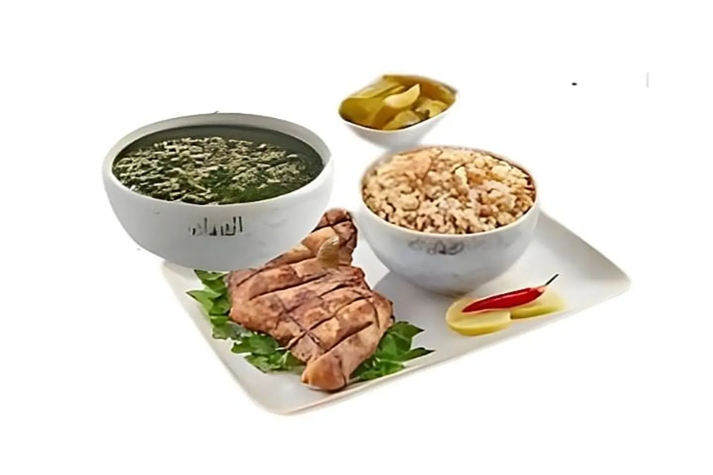 وجبة نص دجاج محمر