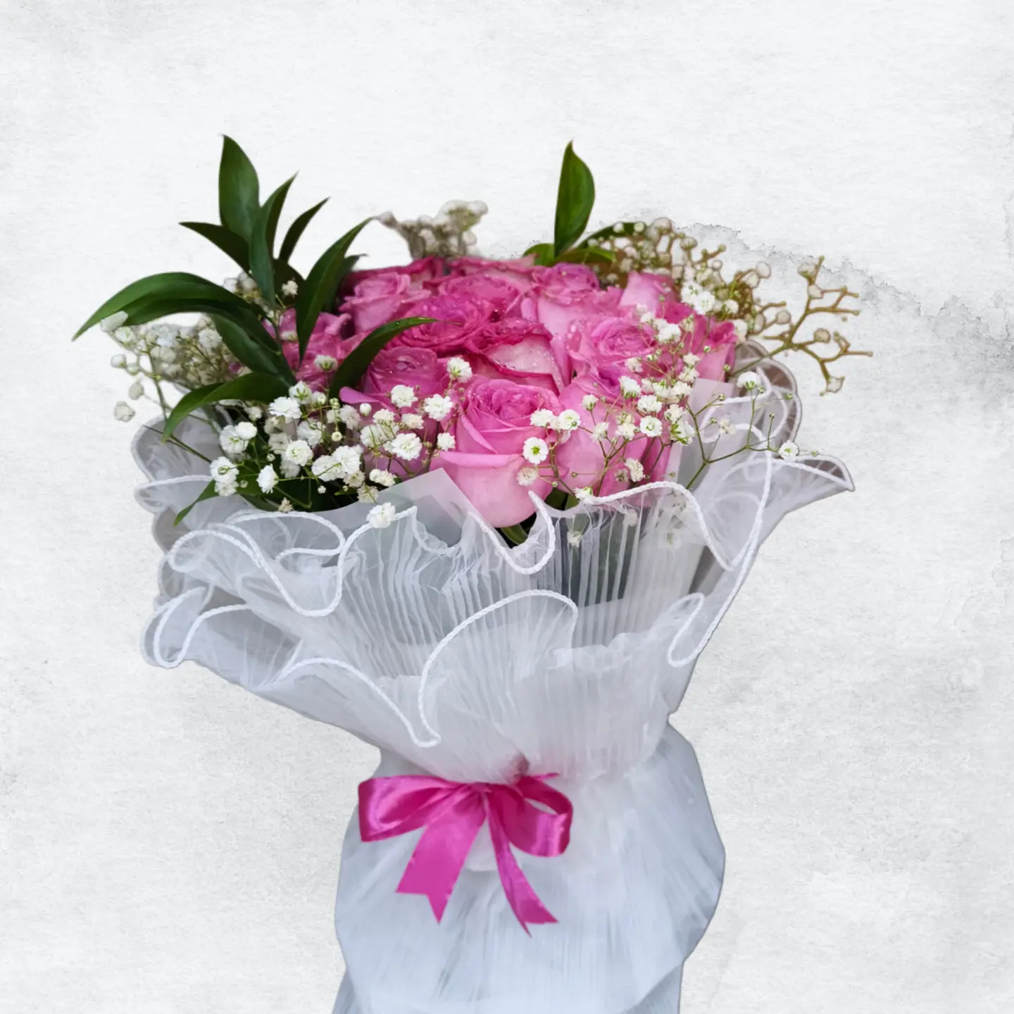 باقة وردية لطيفة