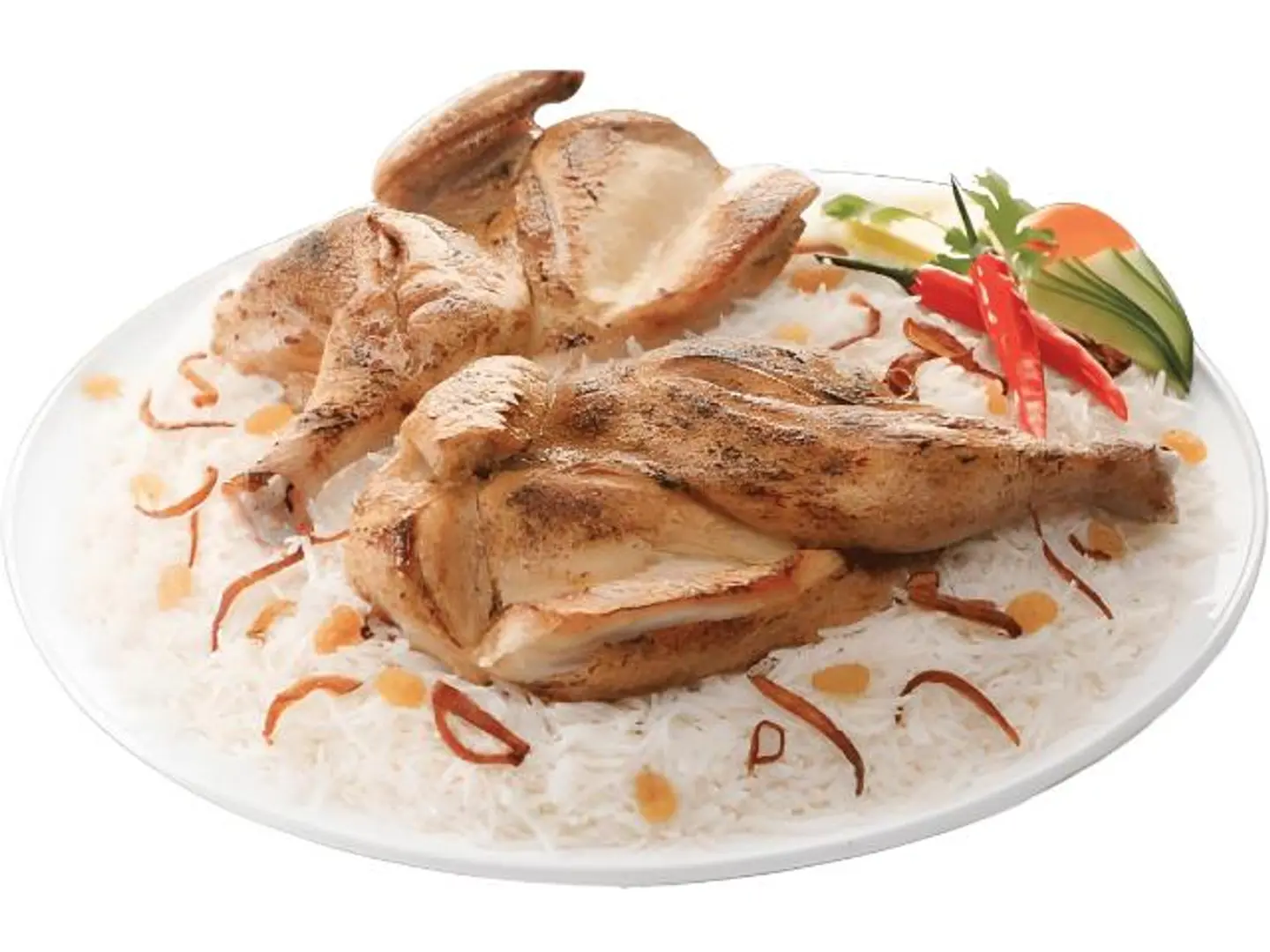 نصف مظبي مع أرز بشاور