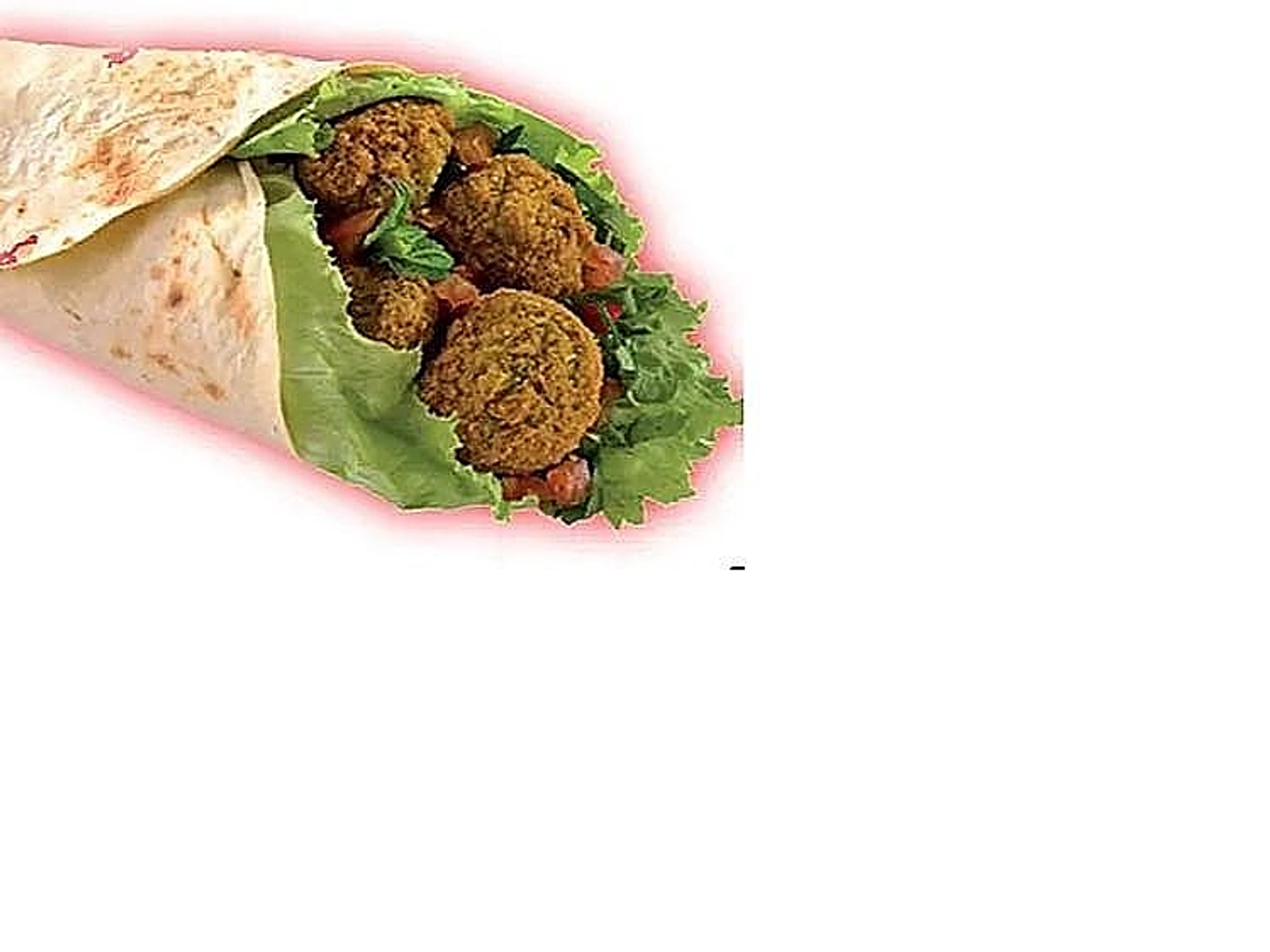 ساندويش فلافل خبز صاج