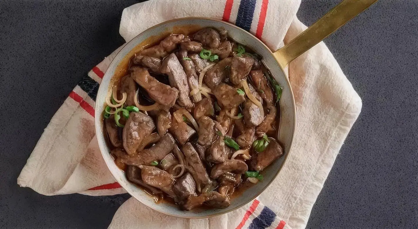 Fresh Liver With A Piece Of Tamees