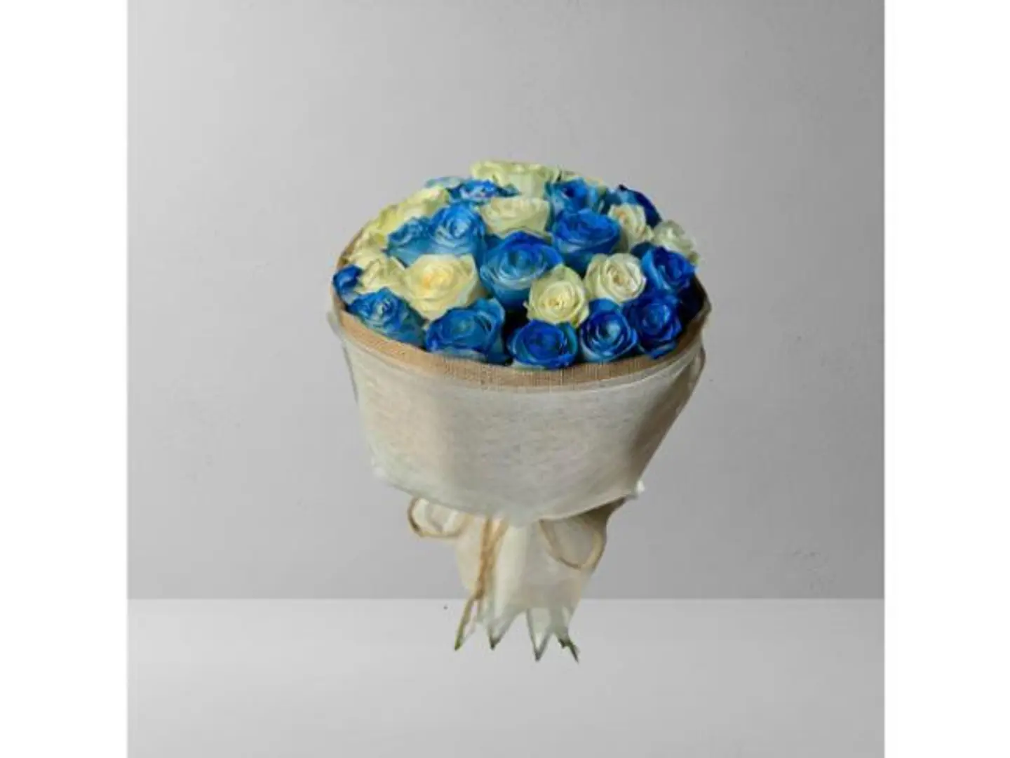 White And Blue Bouquets