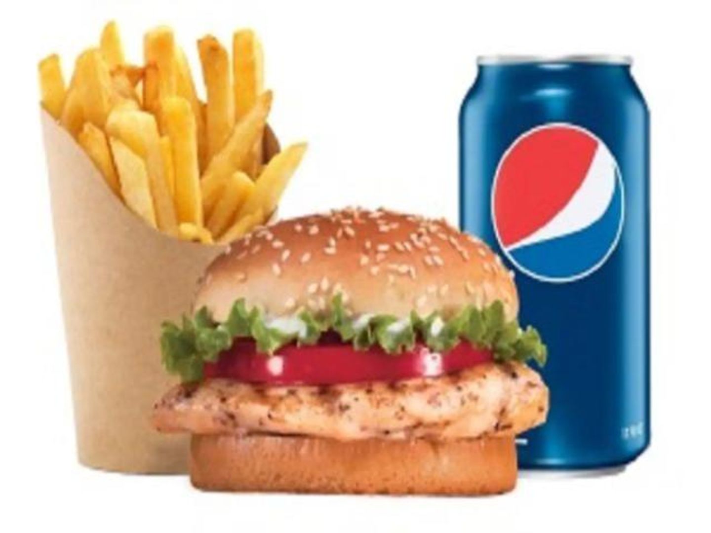 Double Chicken Burger Meal