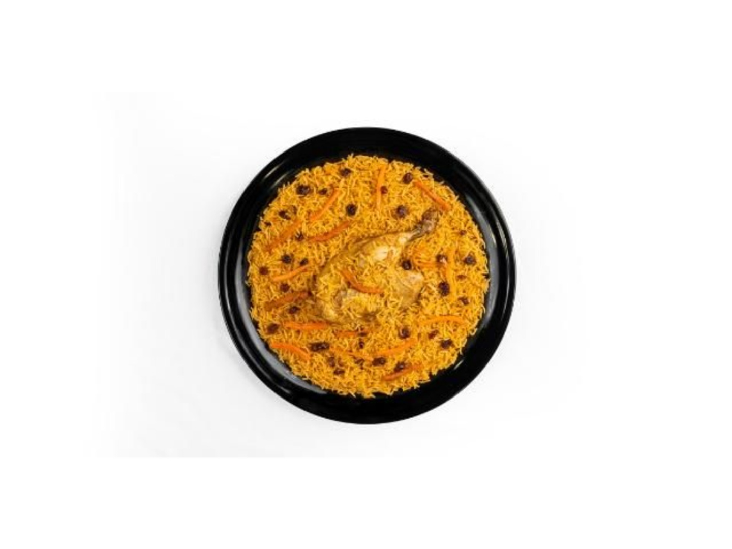 نصف حبة عالفحم مع رز بخاري