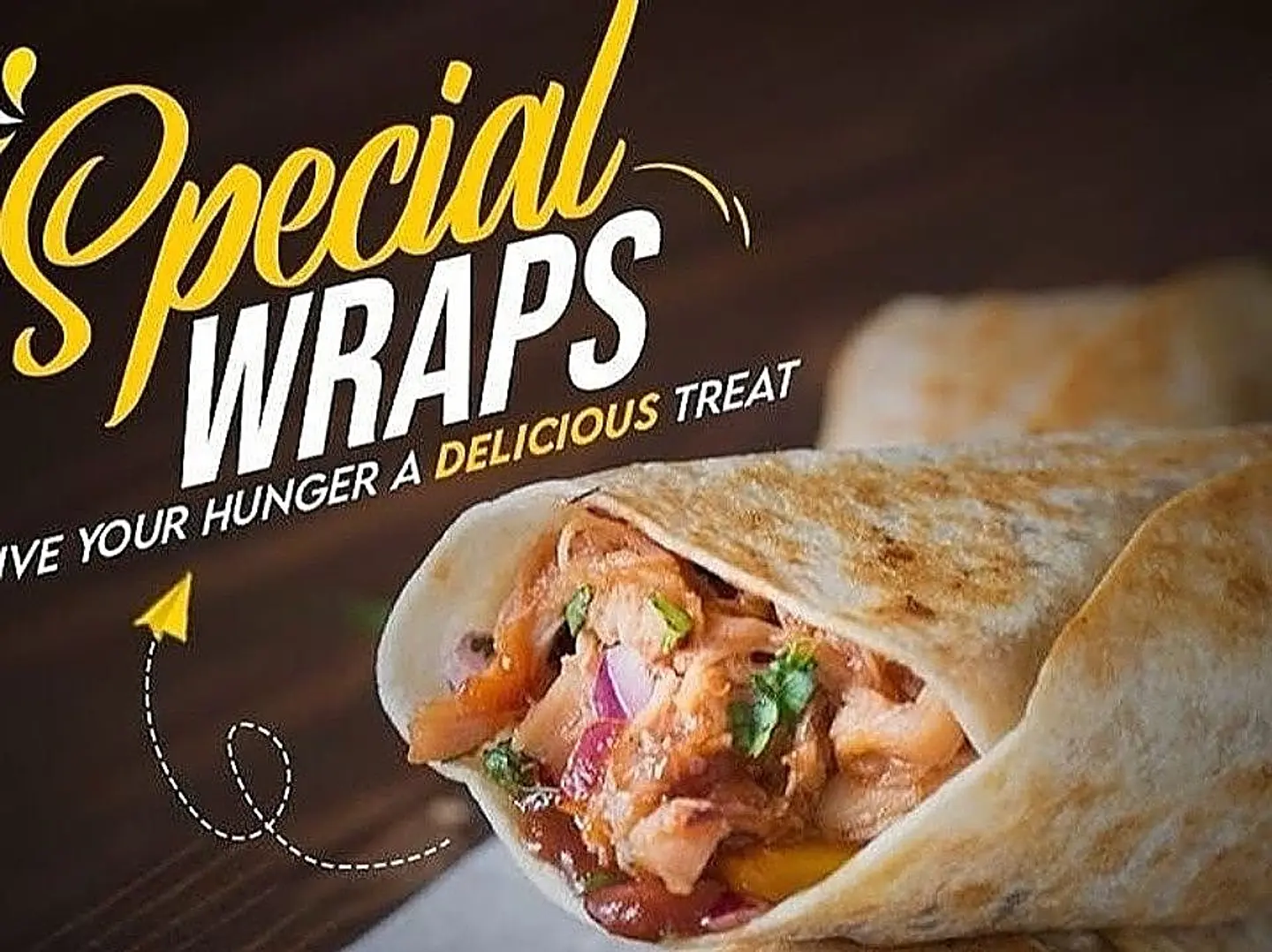 Chicken Tikka Boti Wrap With Cheese