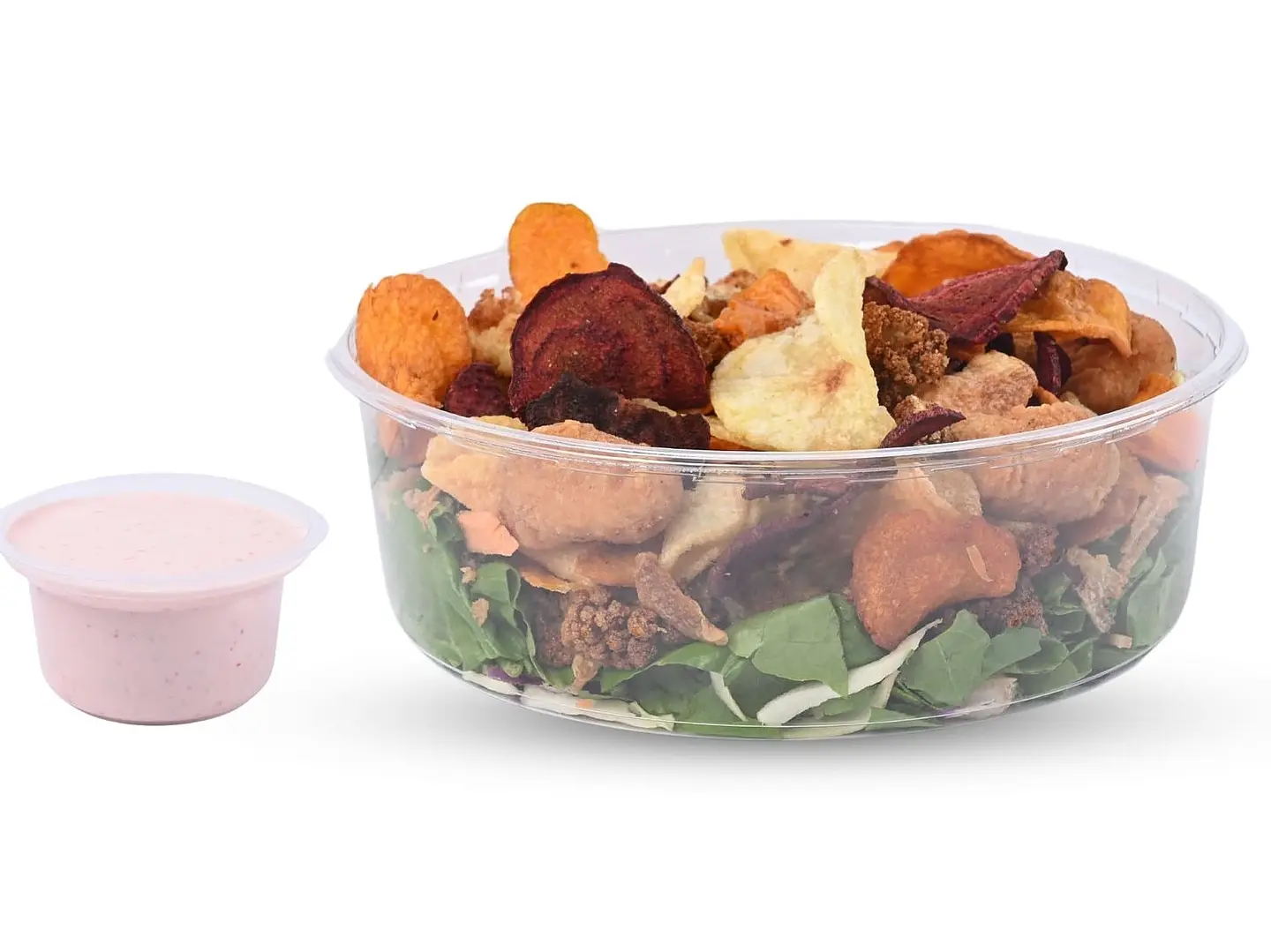 سلطة الدجاج المقرمشة حجم وسط