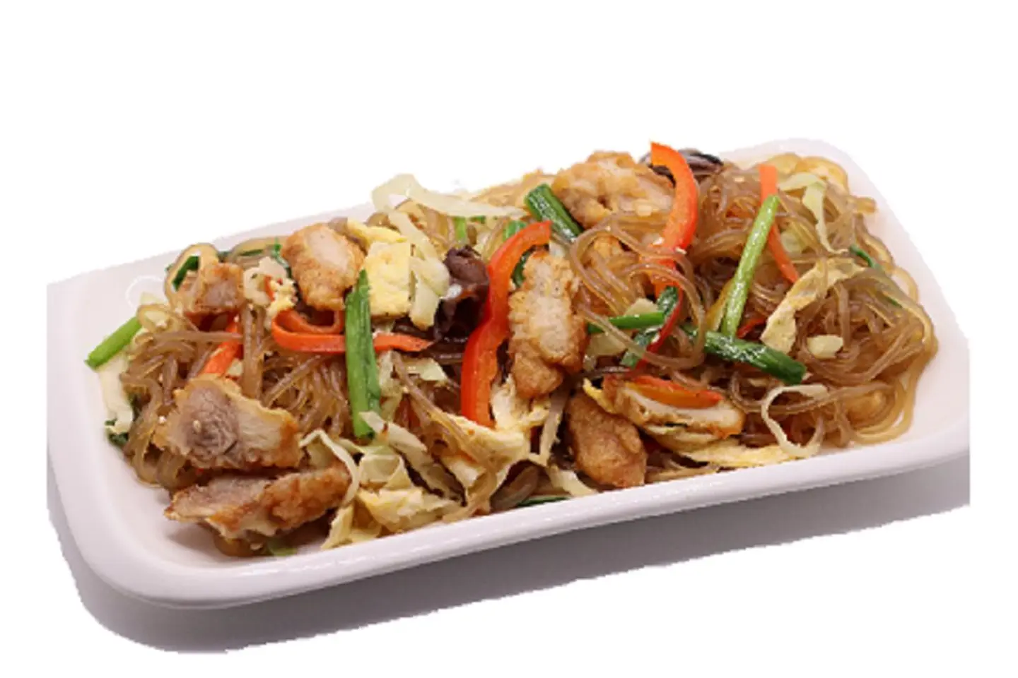 شعيرية شفافة بالدجاج