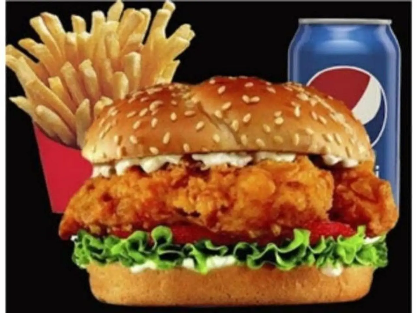 Crispy Chicken Burger Meal