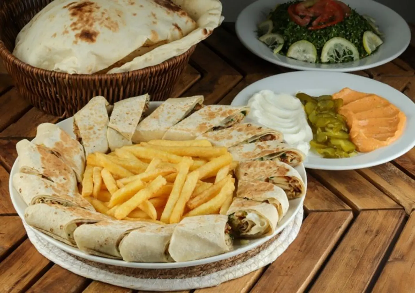 Double Arabic Chicken Shawarma With Cheese