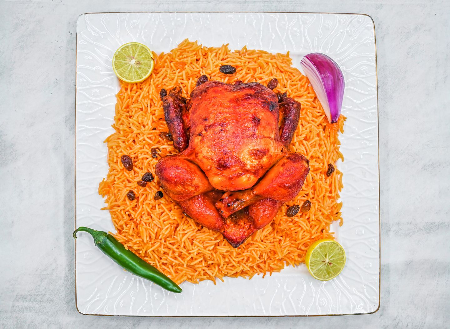 Grilled Chicken With Rice
