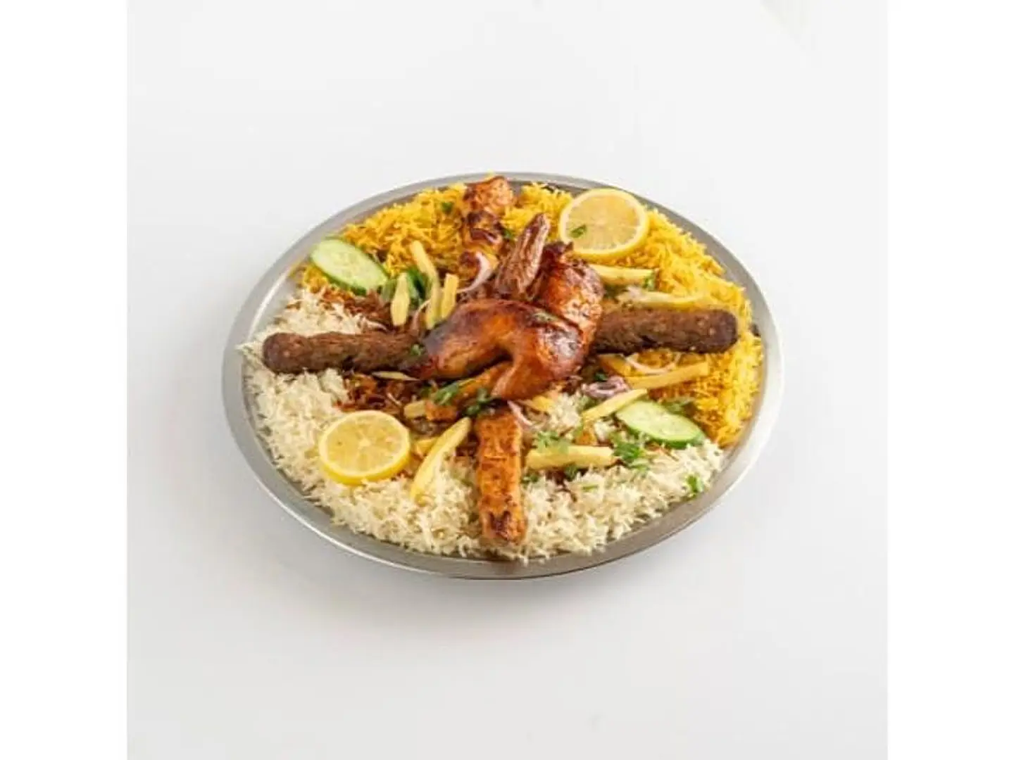 Large Round Plate 2kg With Rice