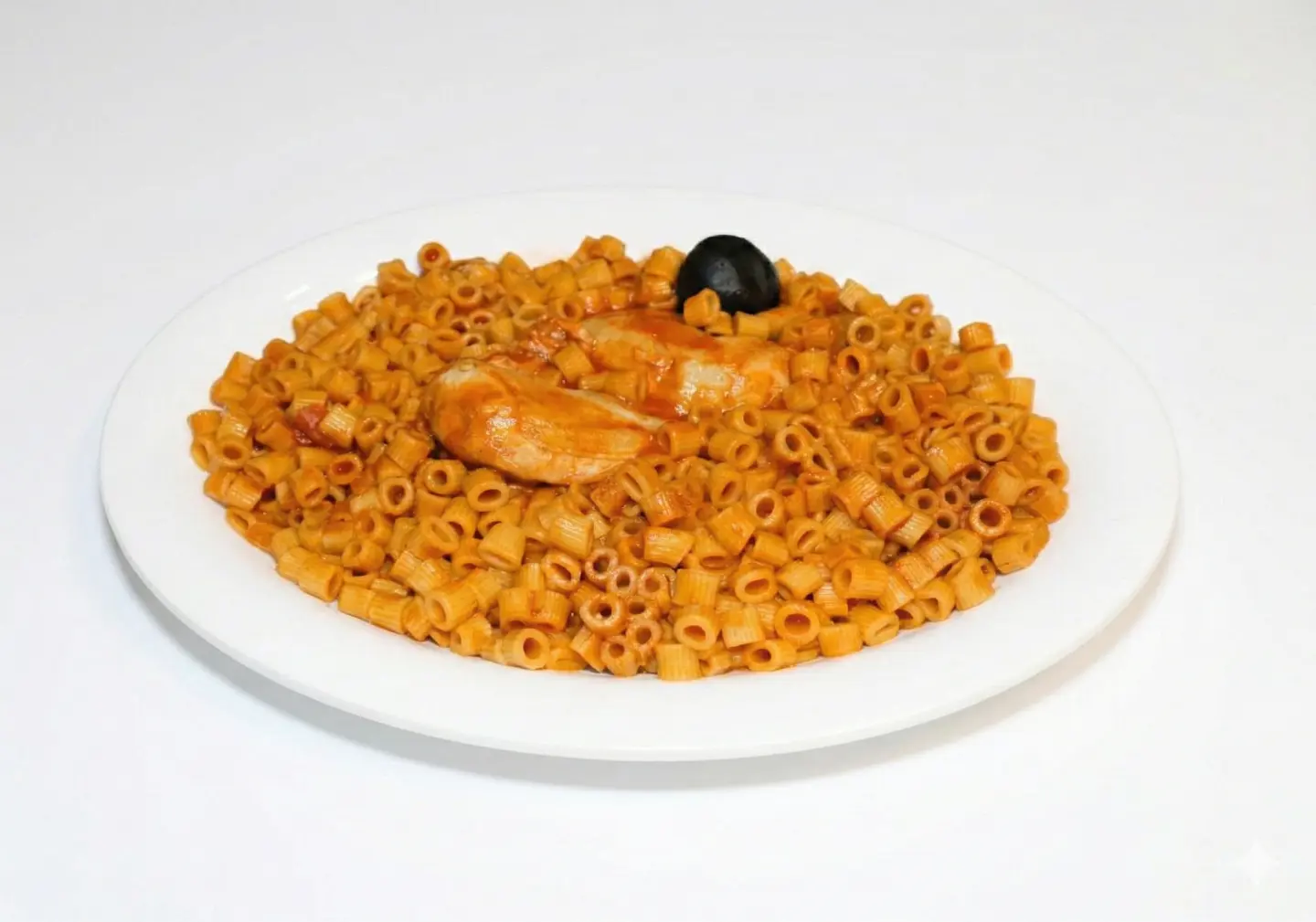 Half A Chicken With Pasta