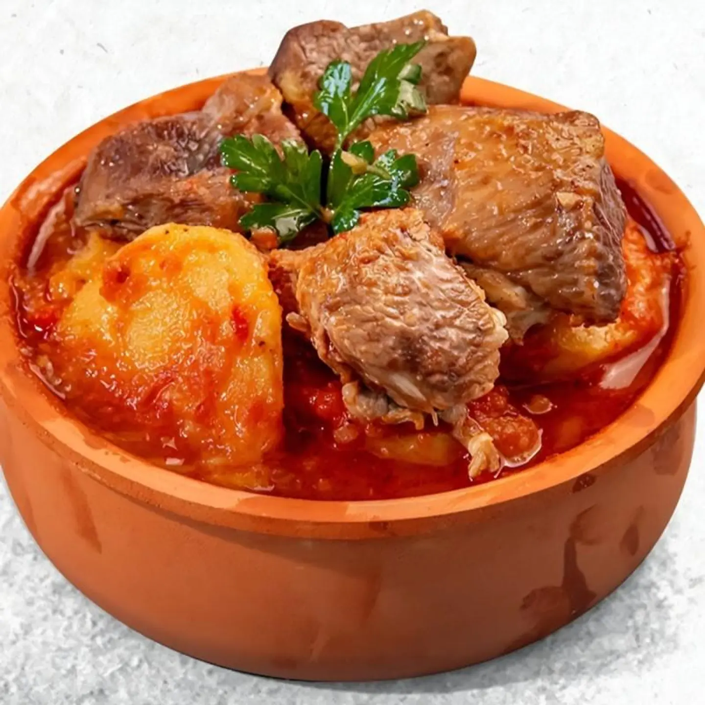 Potato And Meat Tagine