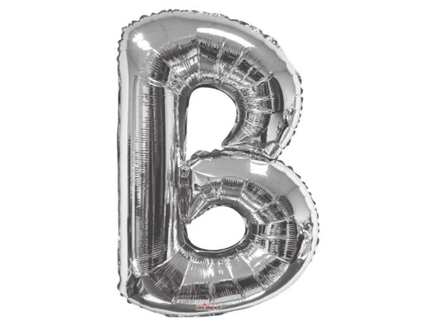 بالون هيليوم فضي بي