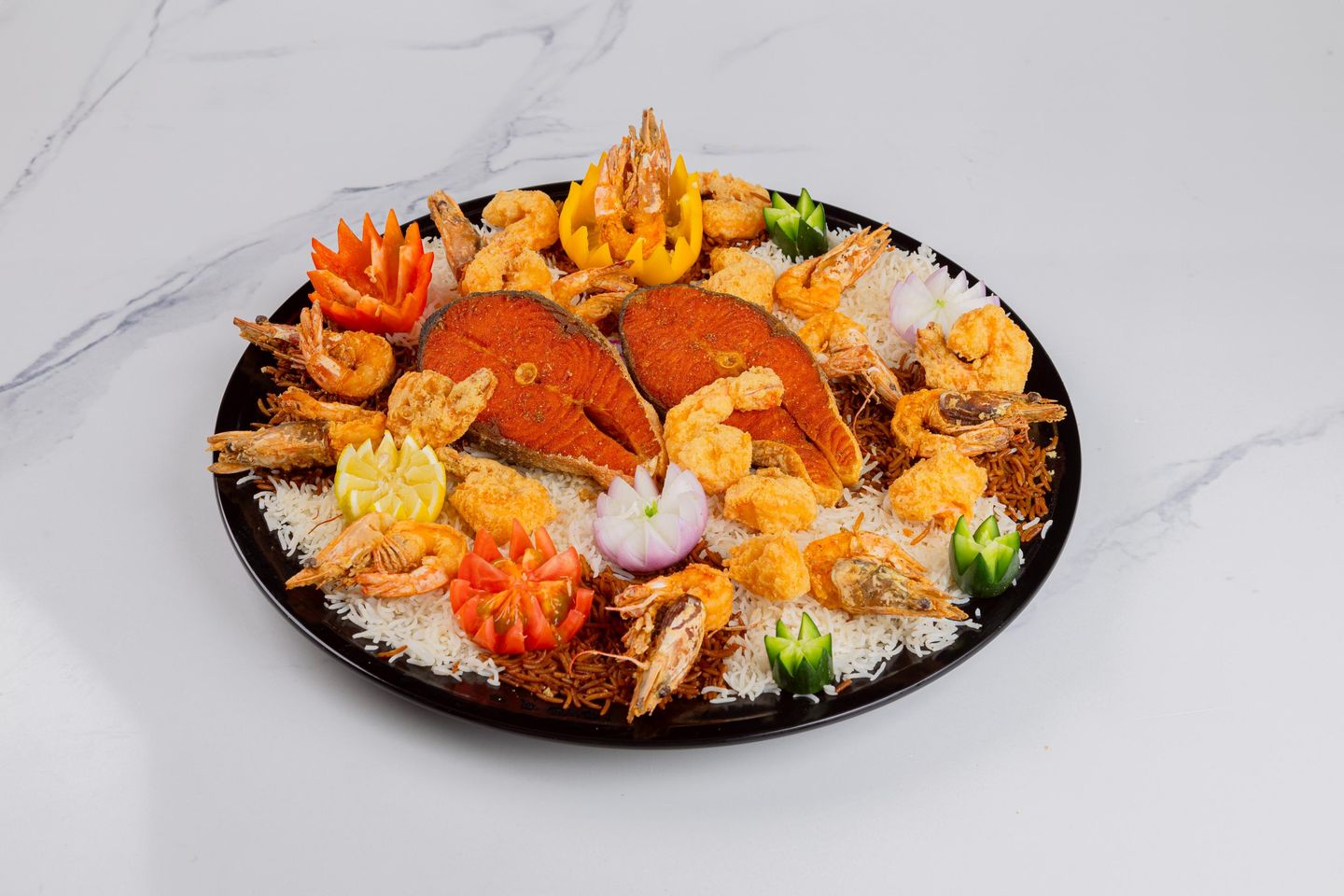A Plate Of 500 Grams Of Oven Baked Salmon 1