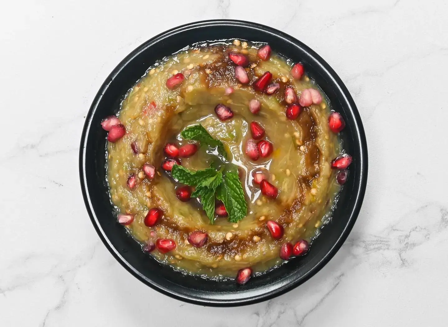 Plate Of Baba Ghanoush