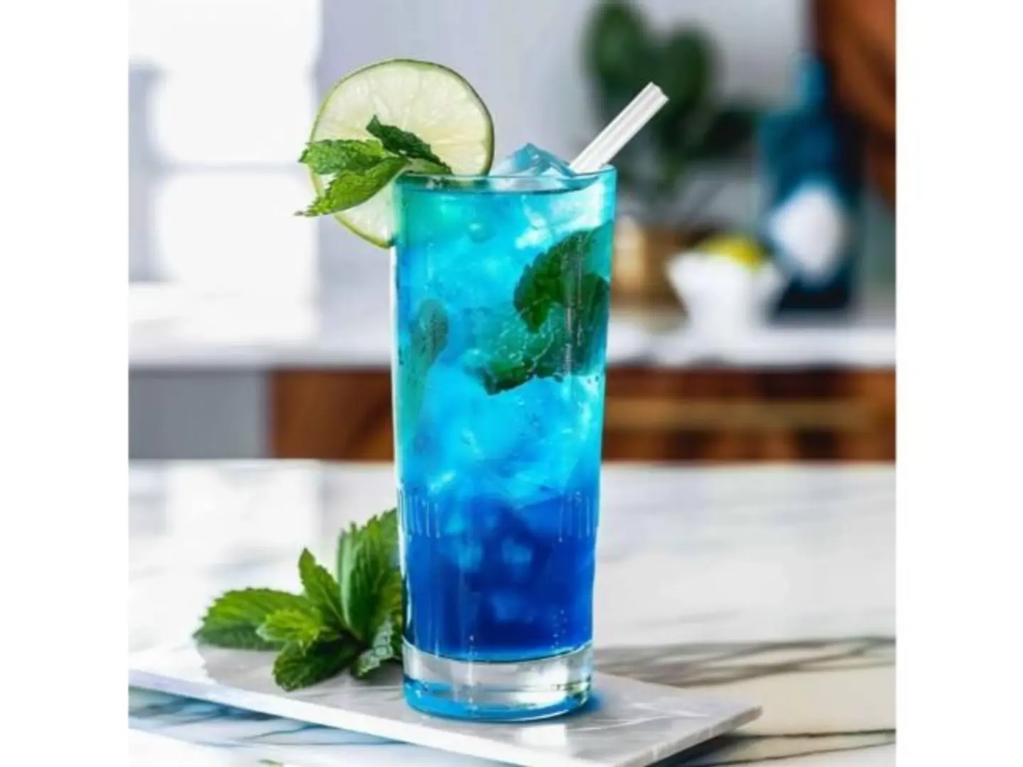 Blue Kuracao Mojito